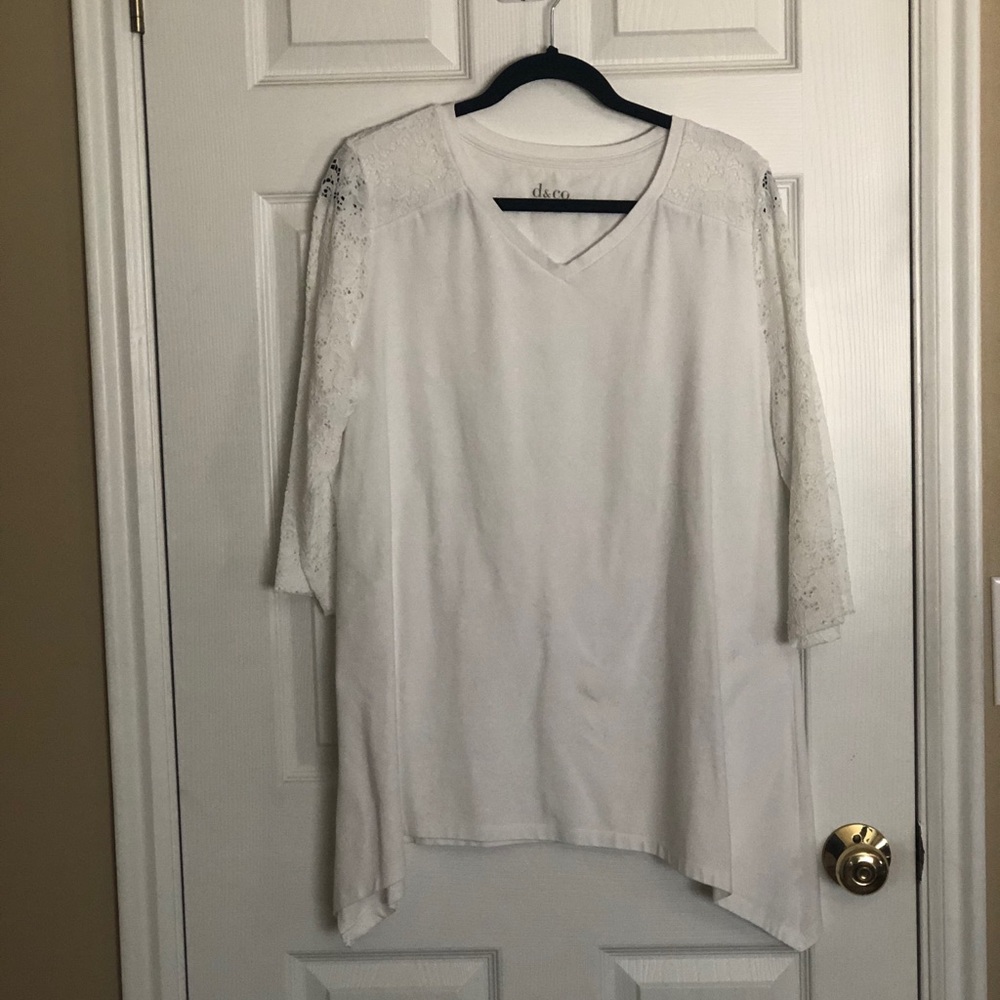 Denim & Company shark bite shirt